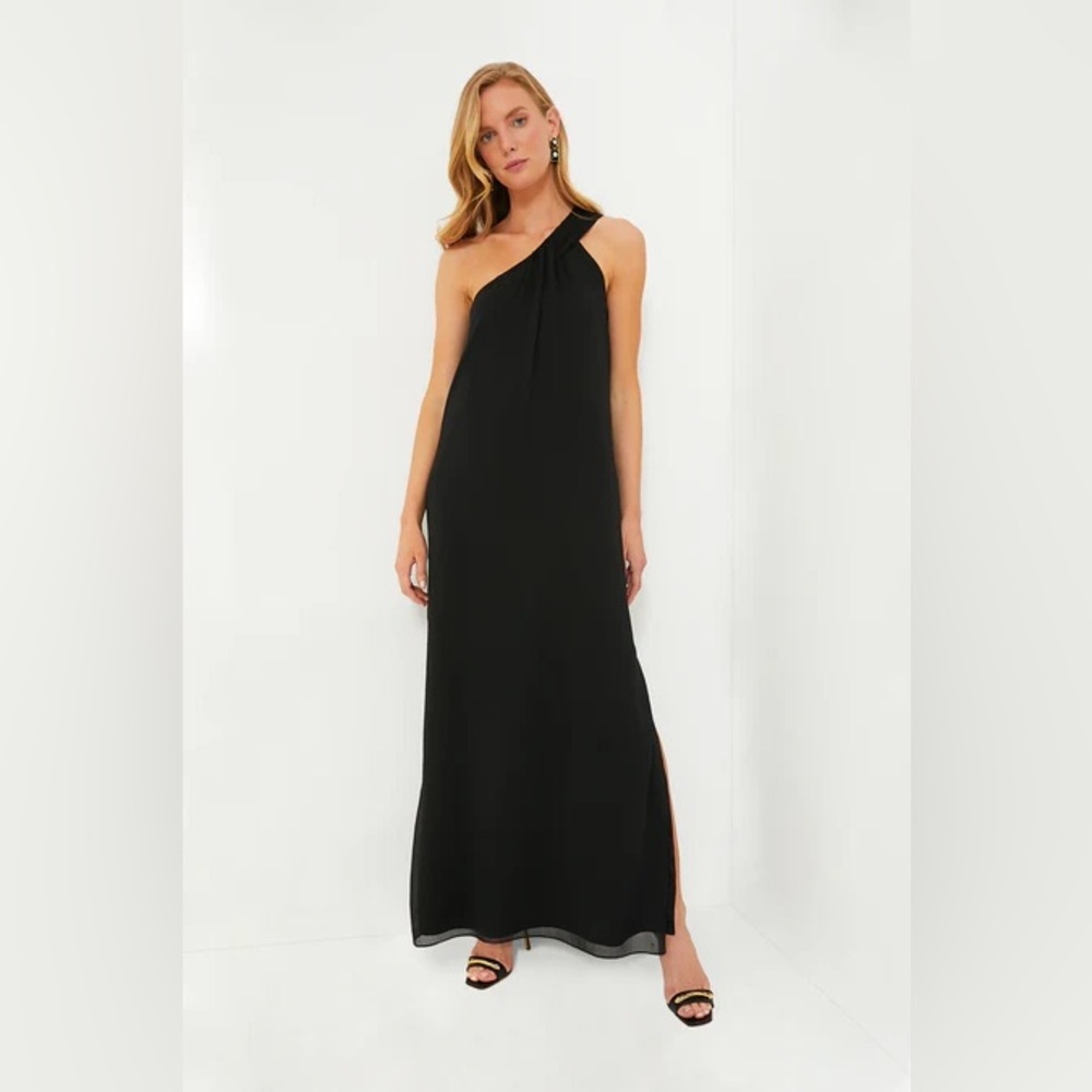 Tuckernuck Black One Shoulder Dress